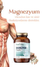 Magnezyum 3 Lü Form 60 Tablet (BİSGİLİSİNAT, SİTRAT, MALAT) Elementer Magnezyum - Görsel 2
